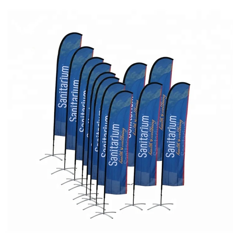 Water drop flag Printing Banner Free Design Promotion Opening Celebration Outdoor Advertising Decoration Beach Feather Flags