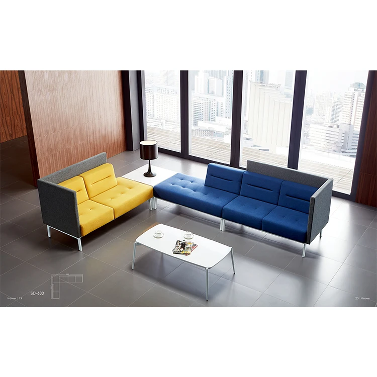 european office furniture indoor lounge furniture fabric corner sofa