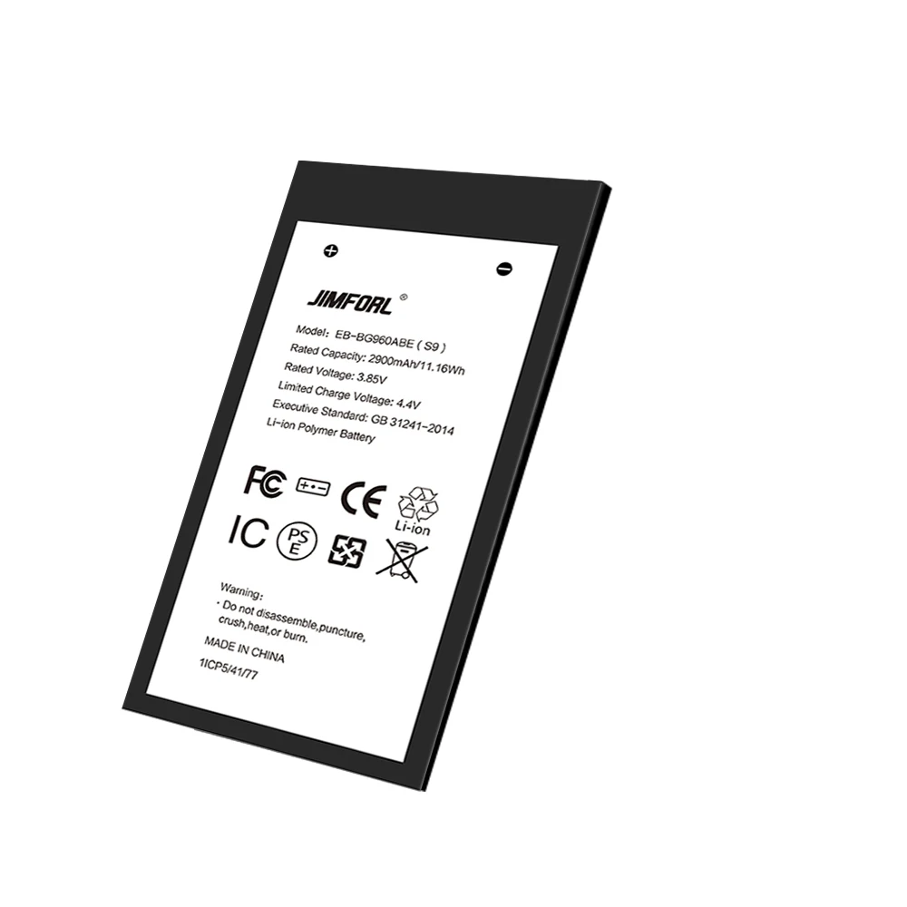 
Jimforl full 100% capacity replacement built-in battery samsung galaxy s9 original battery 3000mah 