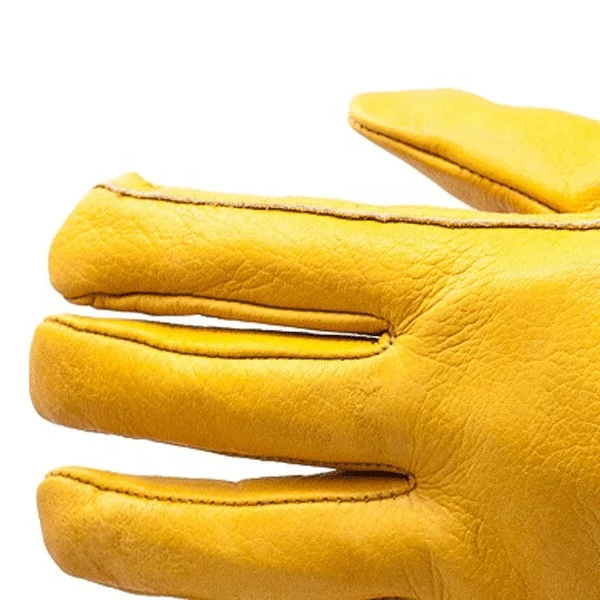 GLOVEMAN EN388 EN420 EN407 Professional Good Quality Leather Safety Welding Safety Gloves
