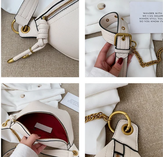 
Fashion Hot Selling Women PU Leather Belt Bag Fanny Pack Crossbody Waist Bag 