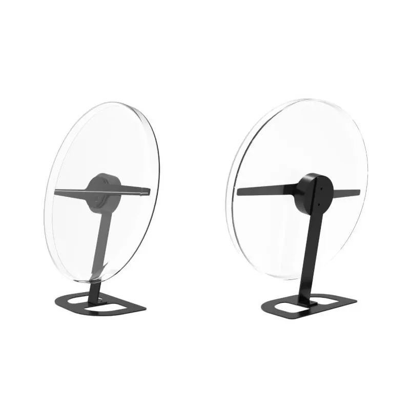Naked eye 3D holographic AR advertising machine,32CM desktop hologram led fan