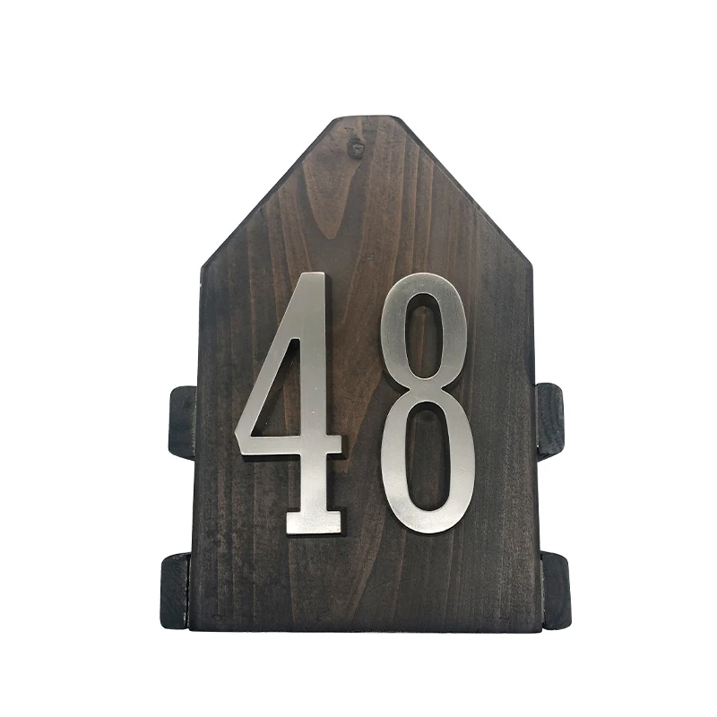 Stainless Steel House Number-Modern House Number Mailbox Number Sign Easy to Install (About 10 inches)