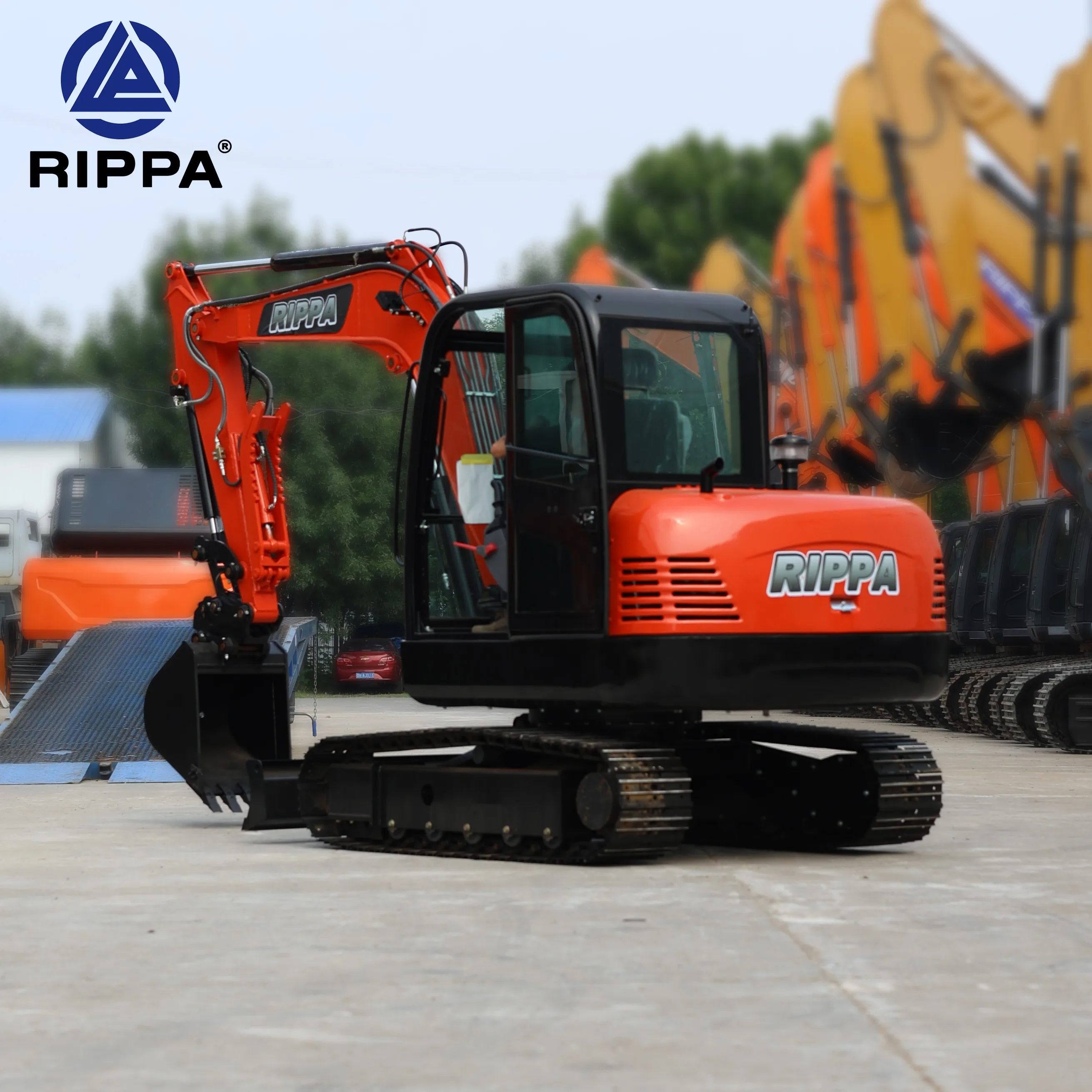 Free Shipping Hot Sale Ce/Epa Best Digger 6 Ton 8 Ton Hydraulic Thumb Crawler Mini Excavator
