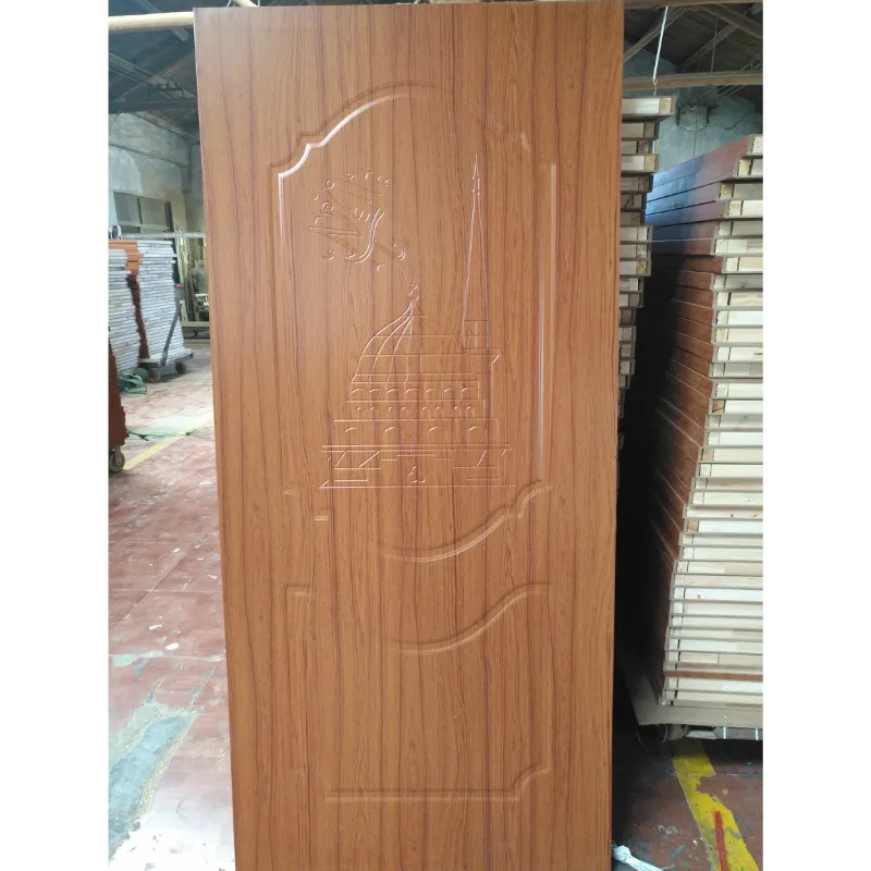 
MDF stock pvc cheap interior doors for room wooden material 