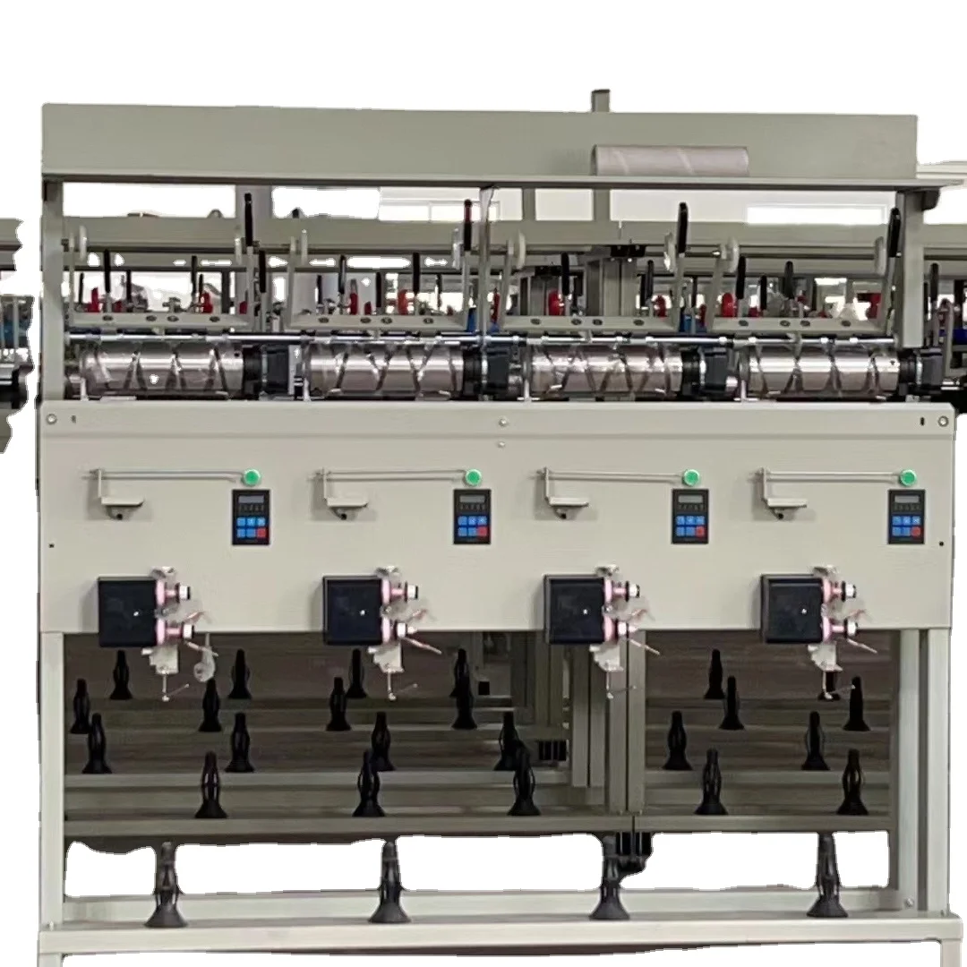 textile yarn winding machine of 10inch grooved drum winder