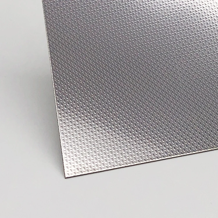 Guangdong 201 Stainless Steel 2B Finish Embossed Pattern Metal Plate for House Interior Manufacturing