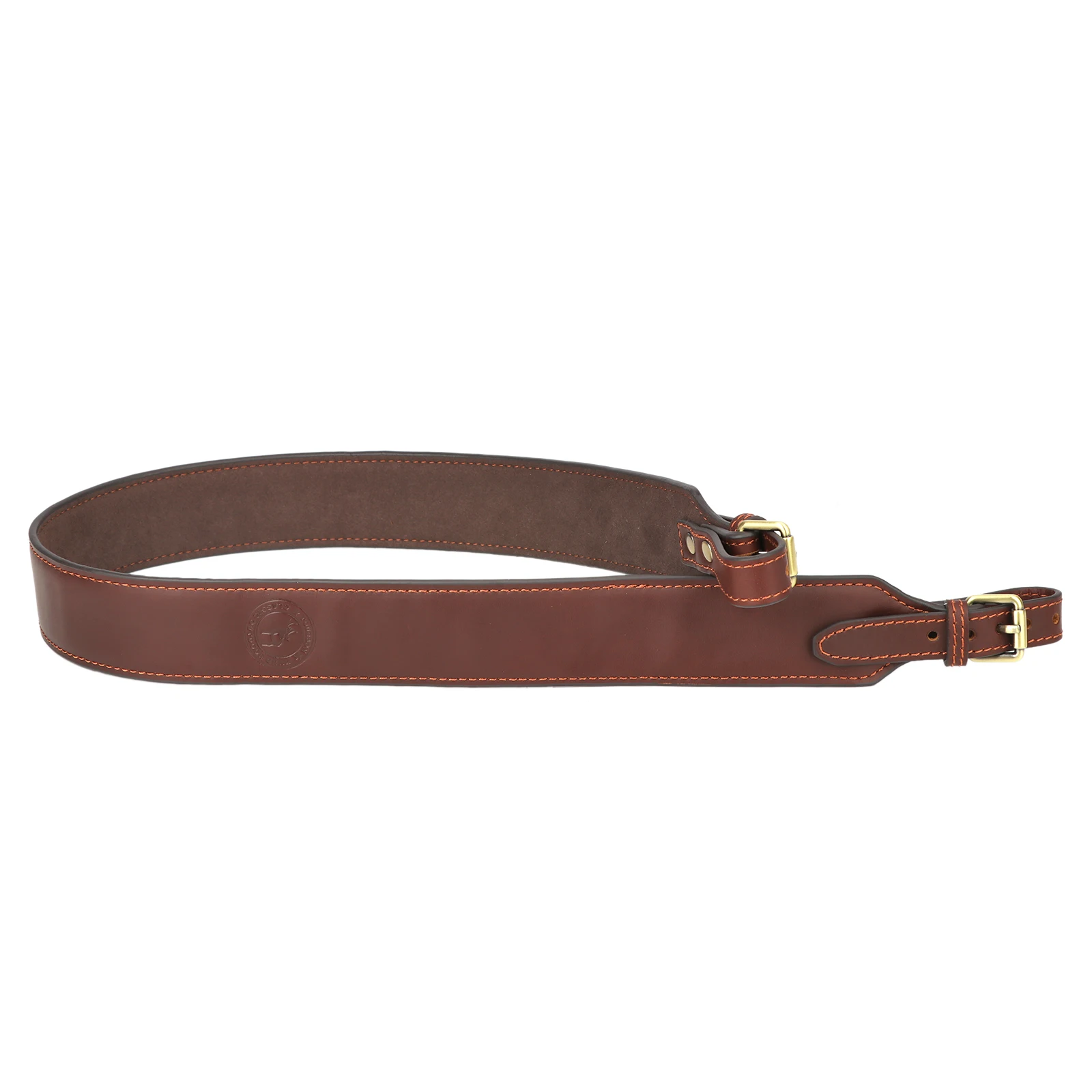 BSCI Factory Leather Gun Sling Leather Shoulder Carrying Strap for Outdoor Sports