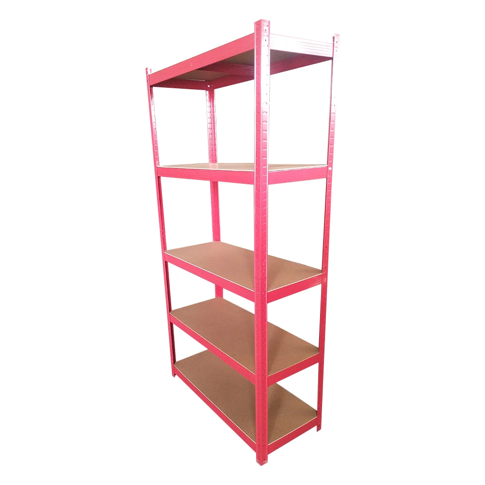 5 Tier Shelf Powder Coated Hard-Wearing Shelves Utility Rack Stackable Industrial Racking Units