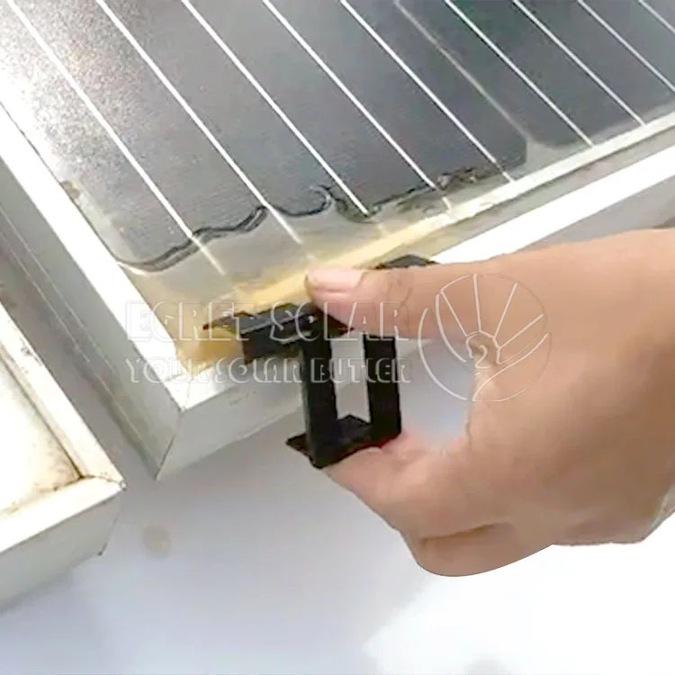 Customize Solar Panel Drainage Clamp PV Water Guide Drainage Clips Solar Panel Cleaning Clamp Drain Clip