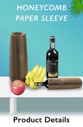 Eco Friendly 12 Inches Wide  Air Cushioning Honeycomb Kraft Paper Packing Rolls For Wine Bottle