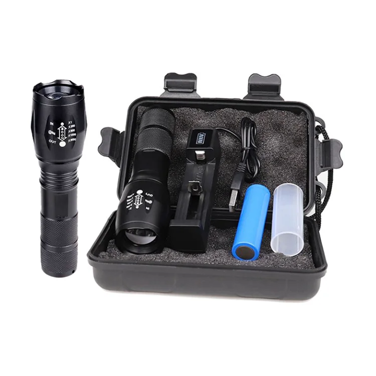 Открытый Водонепроницаемый T6 5 режимов алюминиевый сплав тактический фонарь светодиодные аварийные фонарики