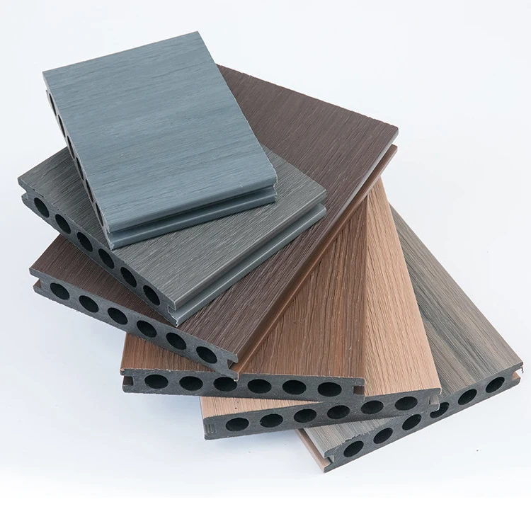 Co-extruded flooring 140*23 outdoor paint-free plus wood grain II plastic wood flooring wood plastic boards