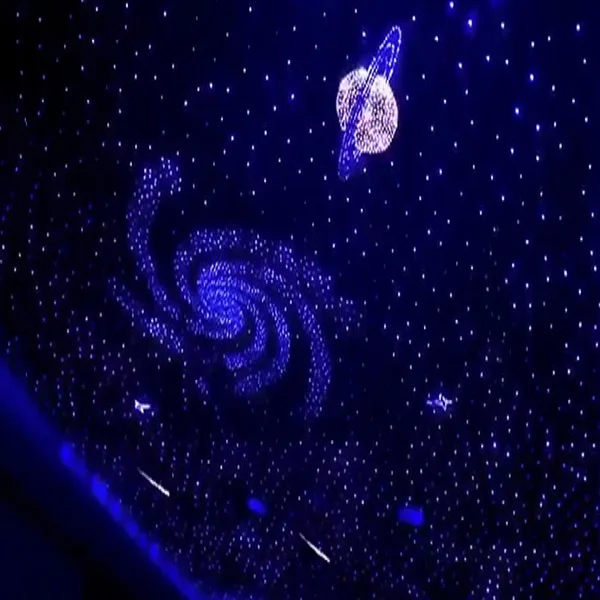 Led Fiber Optic Light Panel Starry Sky Panel Star Light 60*60Cm Polyester Acoustic Board Home Ceiling Fibre Optic Ceiling Light