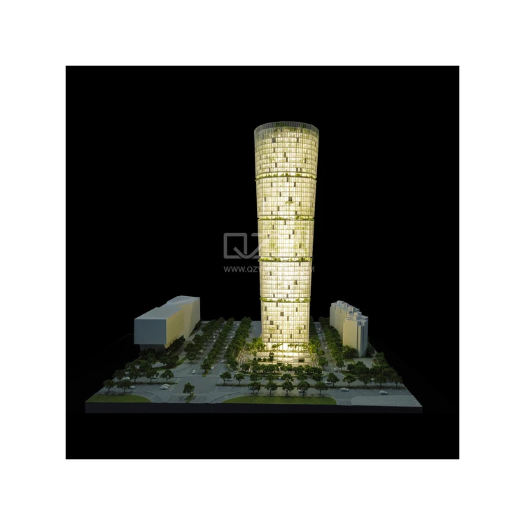 Proper Price New Model 1:300 Office Building Architectural Model Realistic Style Model