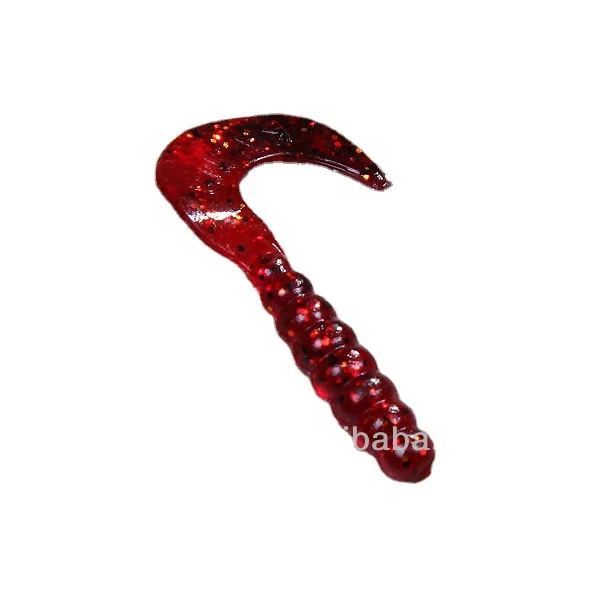 LUTAC Fishing soft lure worm lure soft plastic 45mm 0.9g grub soft  bait lures