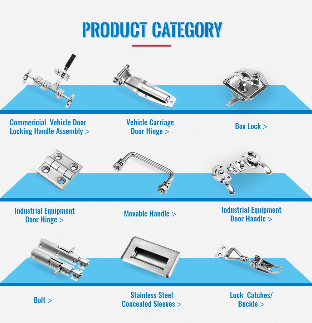 Wholesale High Quality Heavy Duty Door Hinge Design Vehicle Carriage Rear Door Hinge Container Steel Hinges
