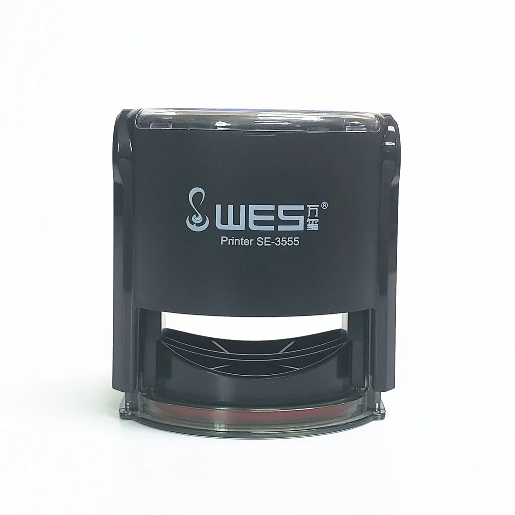 WES self-inking stamp SE-3555 office stamp with oval imprint