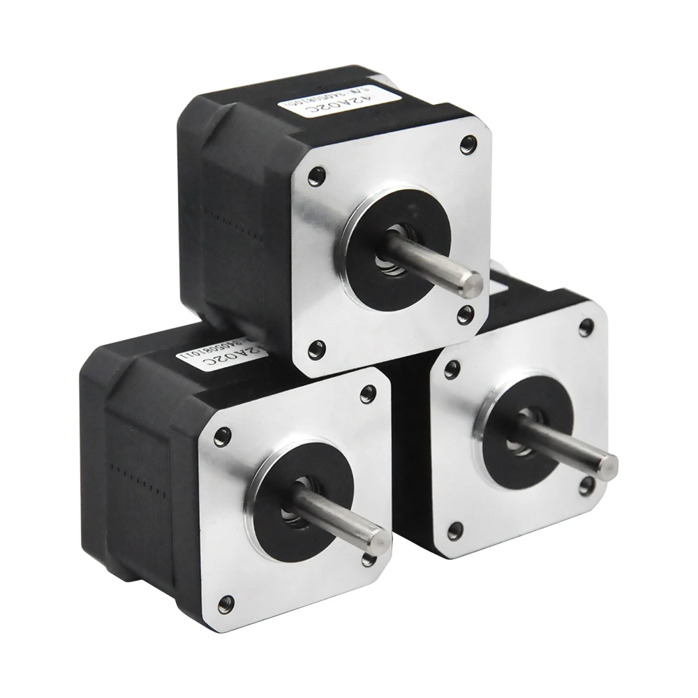 Rtelligent Nema 17 шаговый двигатель 38 мм 42 двигатель 42bygh 42N.cm (59,5 oz.in) 4 свинцовый шаговый двигатель для 3D-принтера CNC XYZ