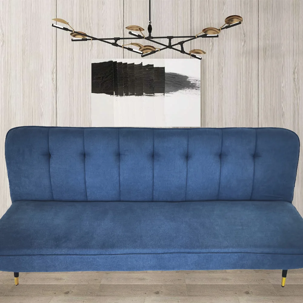 Futon диван-кровать из искусственной кожи диван-кровать современное раскладное кресло-трансформер для гостиной (черный)