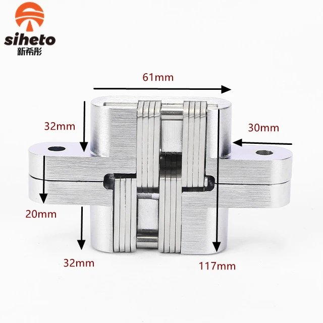 High Quality Soss Cross Concealed 3D Hidden Door Hinge