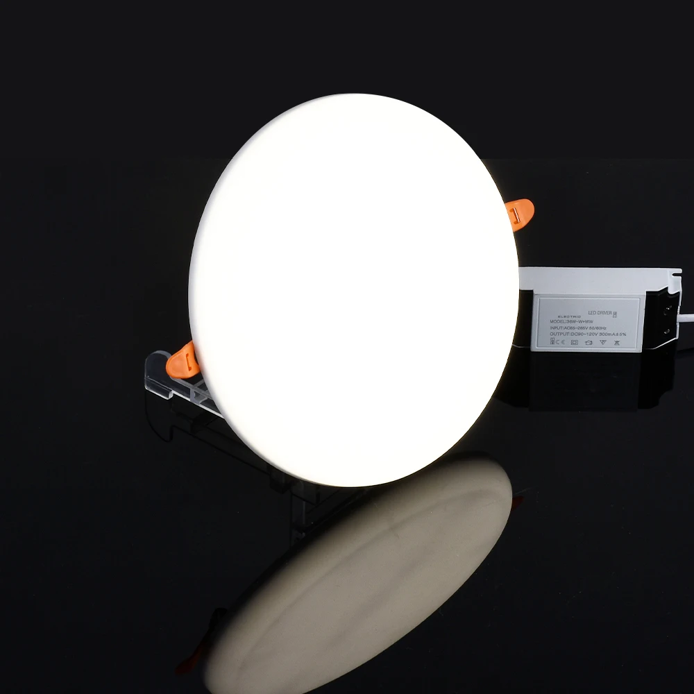 Ultra thin indoor lighting super bright 3w 6w 9w 12w 15w 18w 24w round square recessed conceal panel light led