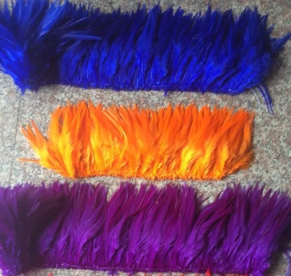 4-6 дюймов (10-12 см) нанизанные петушиные перья