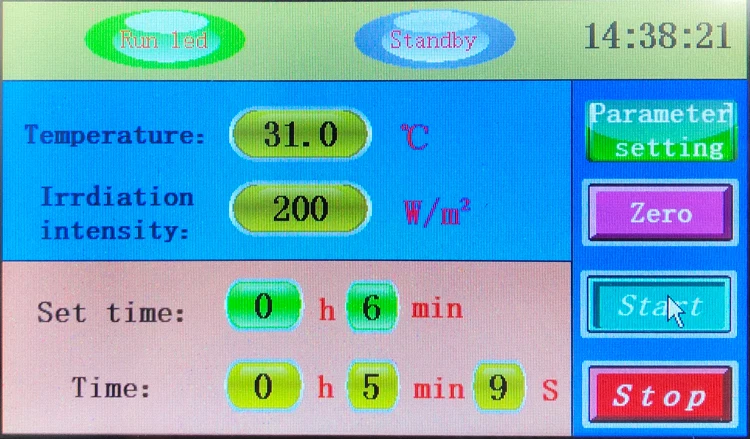 Desktop Solar Radiation Test Chamber, Small Xenon Arc Weatherometer Mil-Std-810G
