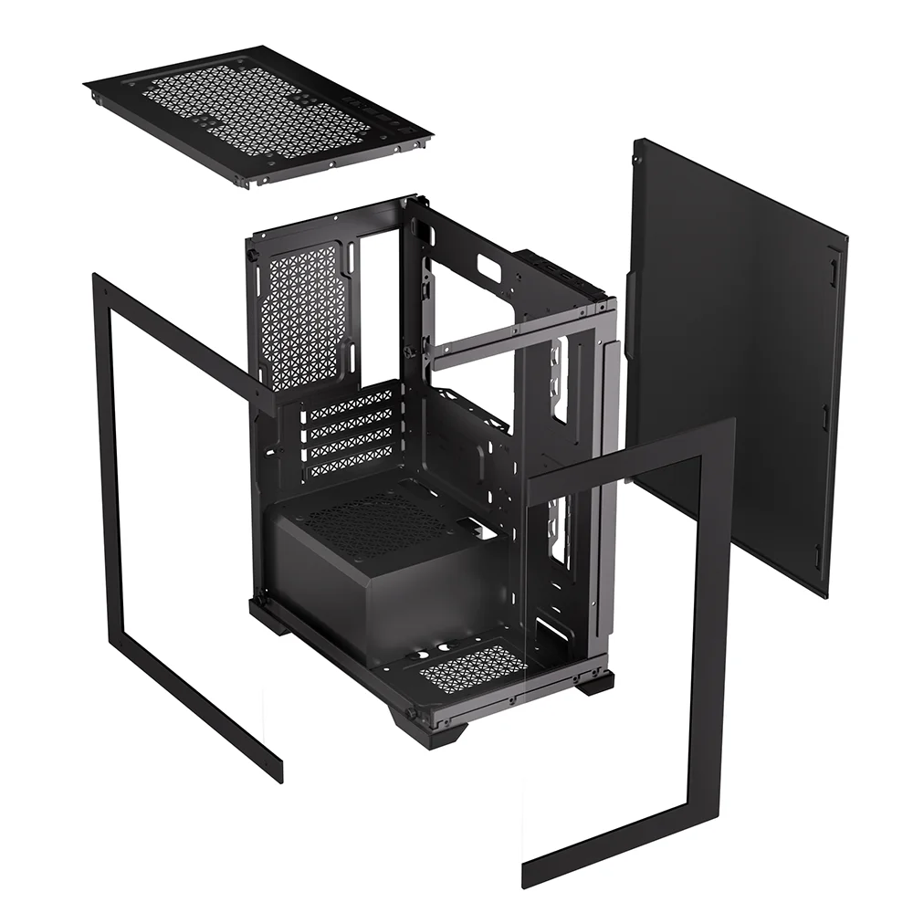 Factory Gaming Case Pc Micro ATX Mini-ITX  Tempered Glass Computer Cabinet Chassis Computer Cases Towers For Desktop USB3.0