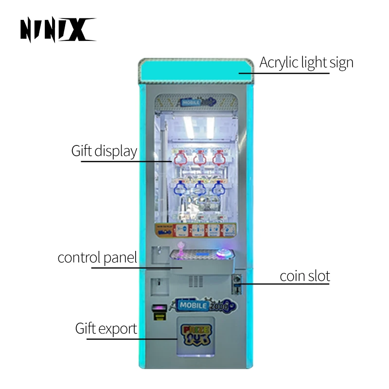 Coin Operated 9 Holes Golden Key Game Key Master Bill Acceptor Claw Machine Keymaster Vending Machine Claw Crane Machine