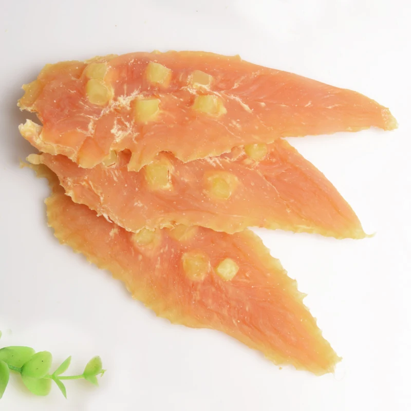 Поо питательные вкусные куриные грудки джерки собака лакомства закуски сухой