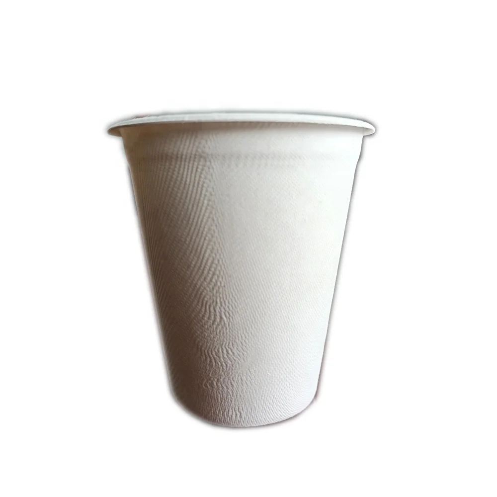
Eco-Friendly Biodegradable disposable sugarcane bagasse pulp paper coffee water bagasse cup disposable paper cups 