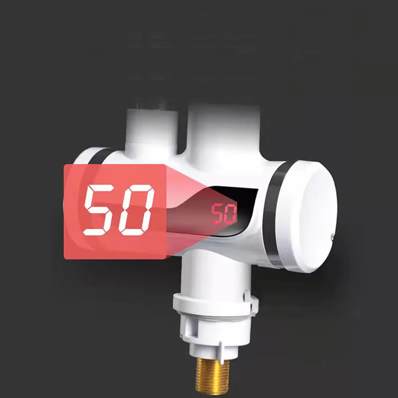 Kitchen Electric Hot Water Heating Faucet Instant Hot Water Faucet with LED   Heater Kitchen Tap