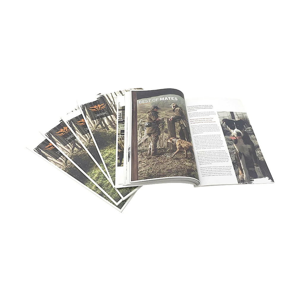 Custom Printed Fashion Book Catalog Perfect Binding Booklet Brochure Scratch Proof Soft Cover Magazine Printing