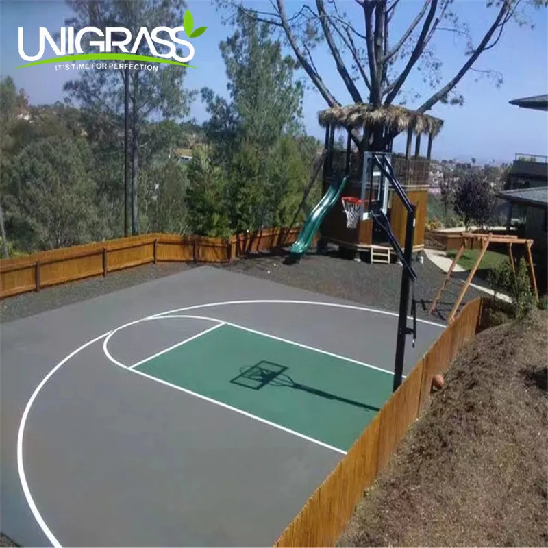 Uni Customize Pp Tile Portable Sport Court Plastic Tiles Temporary Basketball Flooring Outdoor