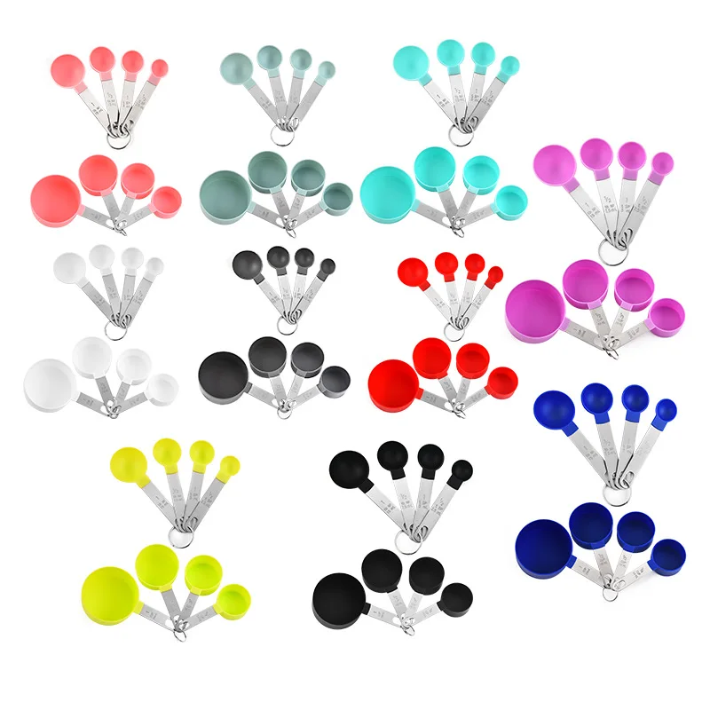 8 Pieces Set Kitchen Cooking Measuring Tools Bakery Baking Measuring Cup & Spoon