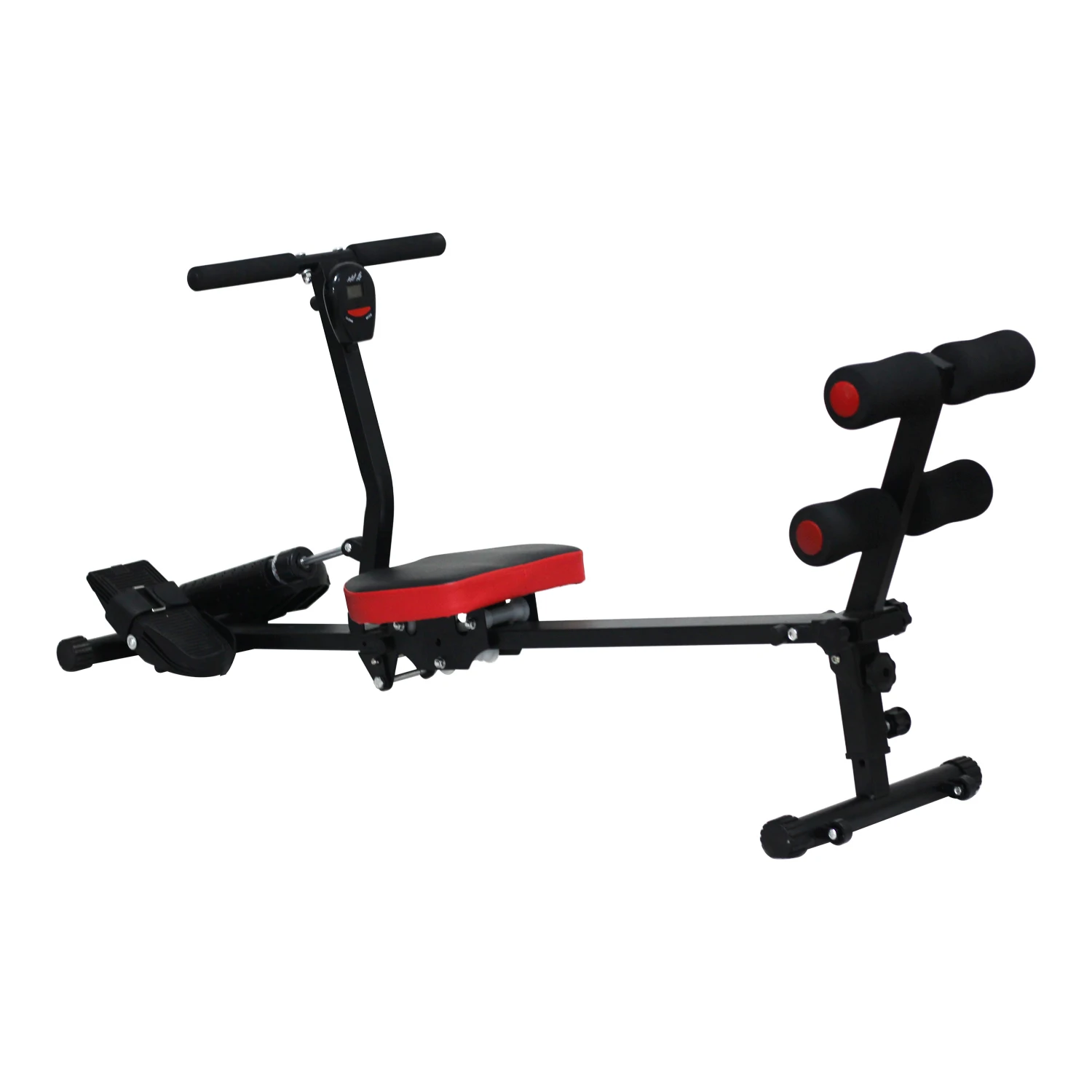 High Quality Fitness Equipment Two-section Splicing Rowing Machine with LCD Display Multi-functional Trainer