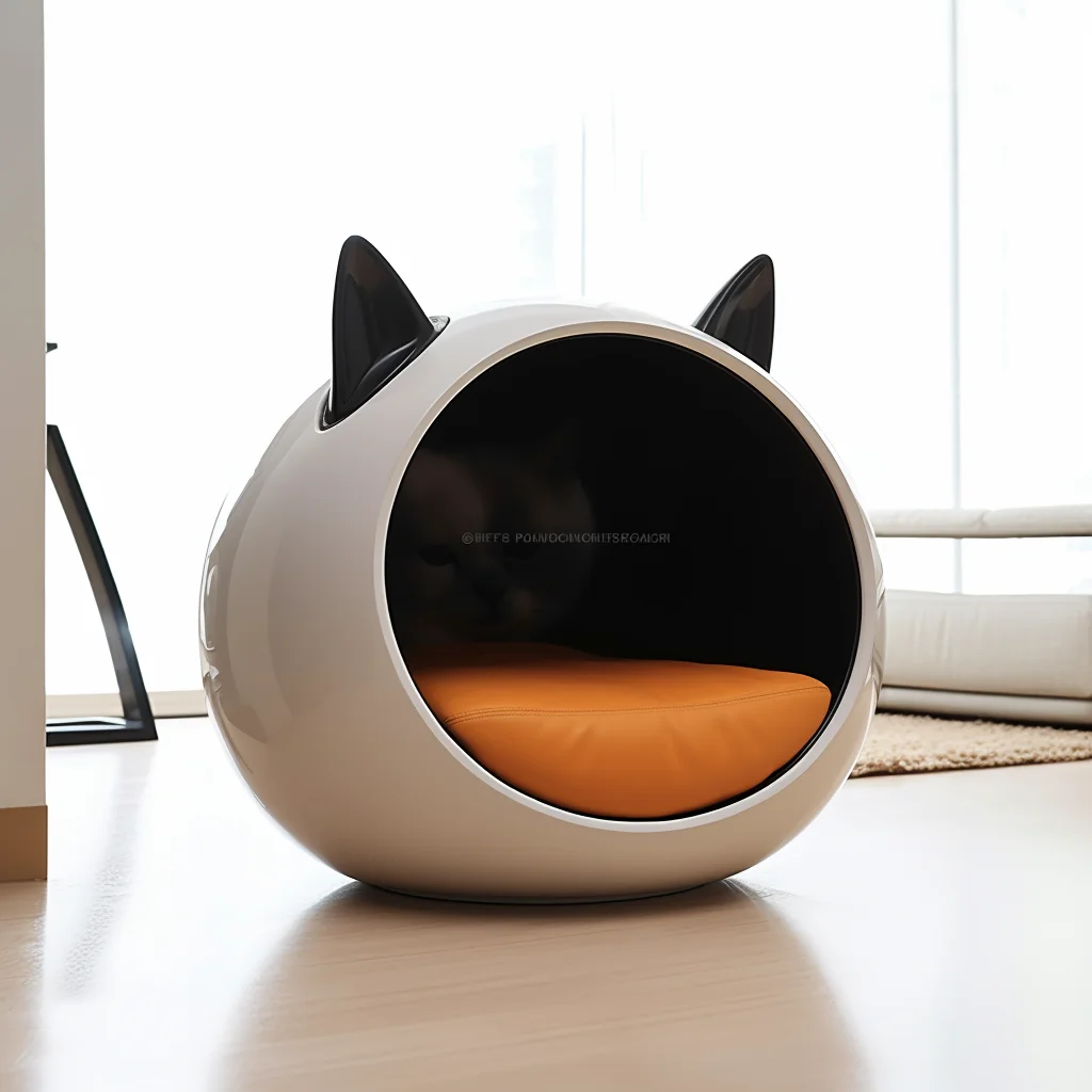 Hot sale 3D printing integrated cat and dog bed furniture, indoor pet house, kennel, modern cat and dog house,cat nest