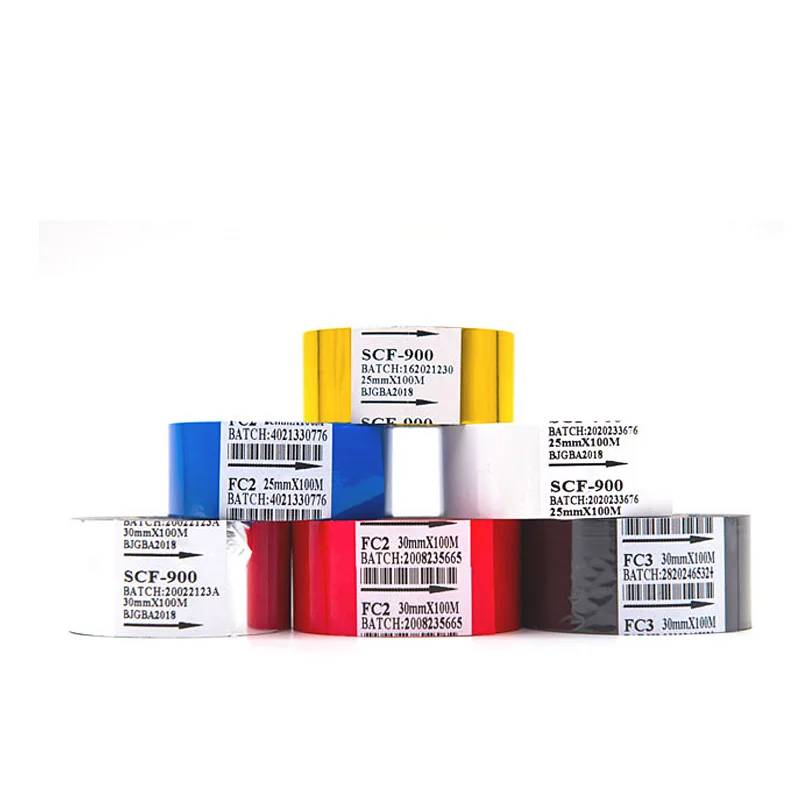 High Quality Slitted Roll Date Coding Printer Hot Coding Foil Stamping Ribbon for Food and Pill Packaging Bags