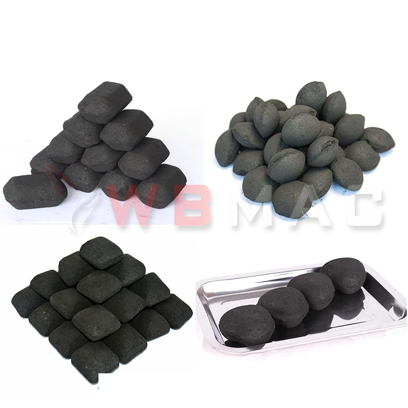 diesel anthracite aluminum lump powder coal pelletizing automatic charcoal briquette making machine complete production line