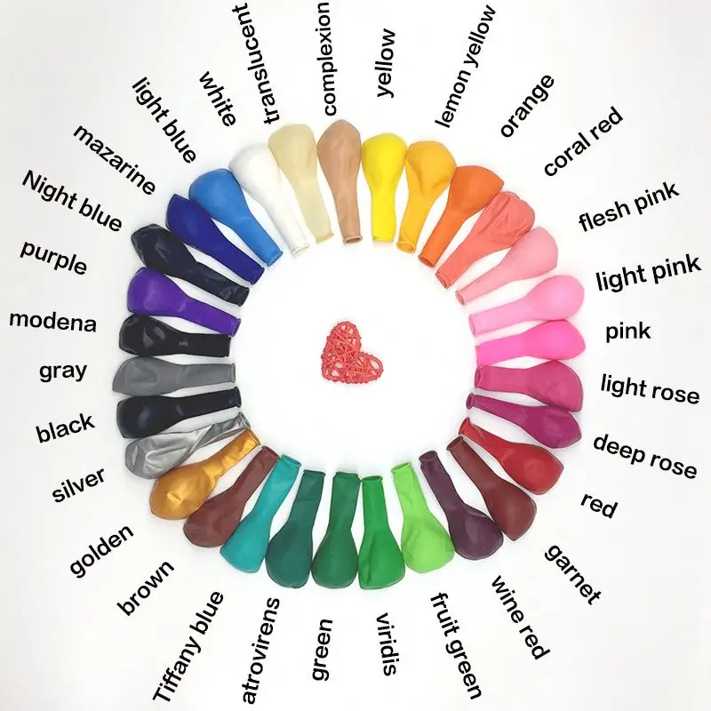 100Pcs birthday balloons 10inch 2.2g Latex Helium balloon Thickening Pearl party balloon Party Ball kid child toy wedding ballon