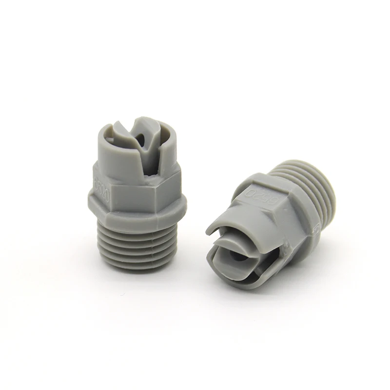 PVDF PCB Wash Rinse Dust Plastic Flat Fan  Full Cone Spray Nozzle1/8 1/4 3/8 inch Industrial Cleaning Washing Nozzle