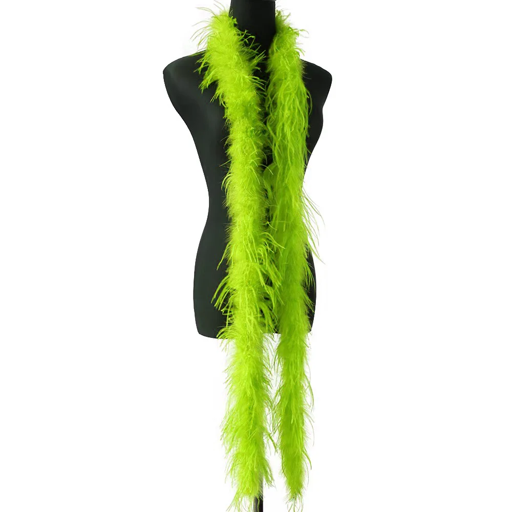 Wholesale Dyed Curly 10ply 5Ply 15 ply ostrich feather boa for Party Wedding Christmas Decor DIY Costume Dance Dress Carnival