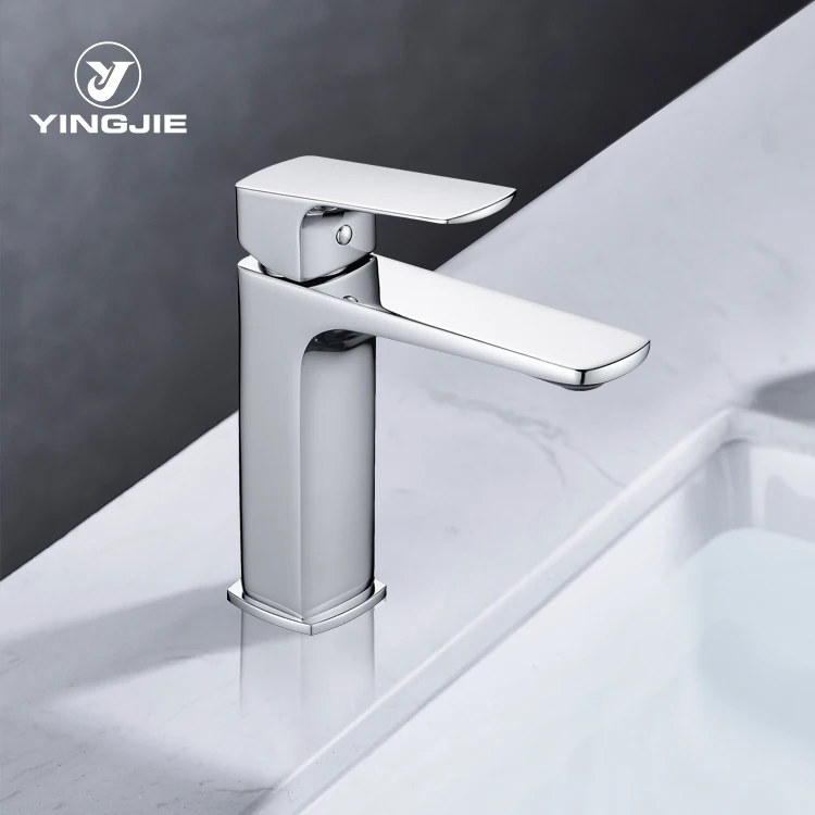 Brass Bathroom Basin Faucets Modern Design Faucet 304 Stainless Steel Deck Mounted Water Taps Mixer