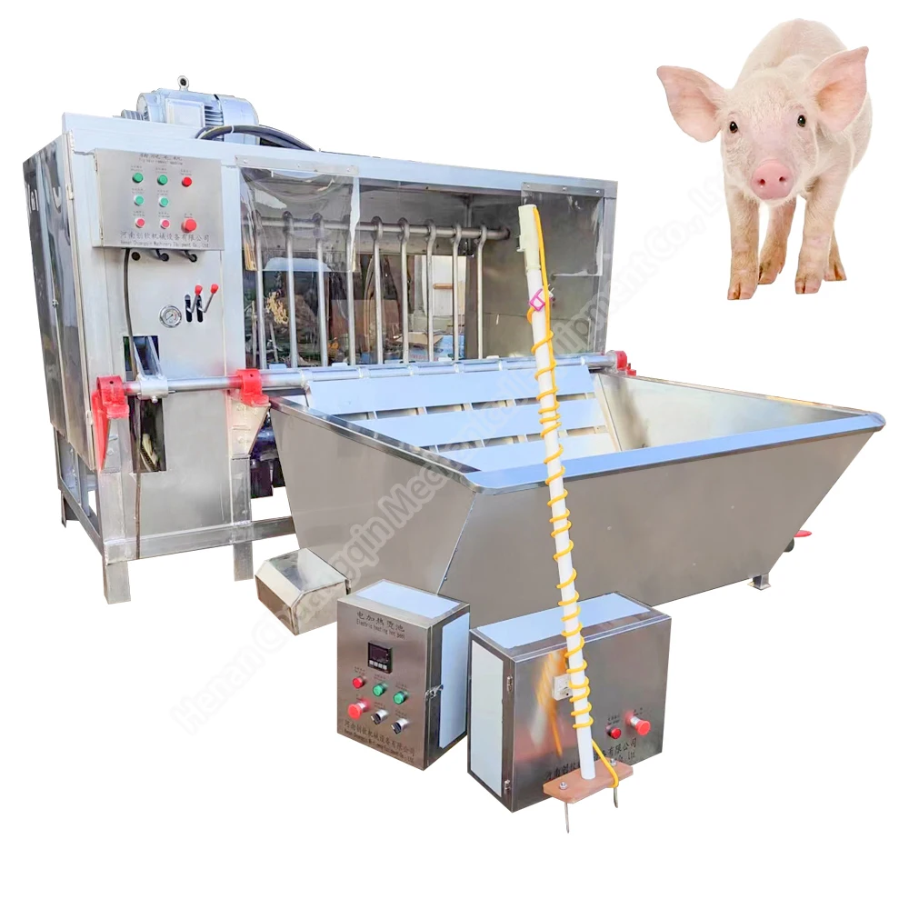 Goat Sheep Head Feet Hair Remove Dehairing Machine pig hair removal machine scalding pig processing plant