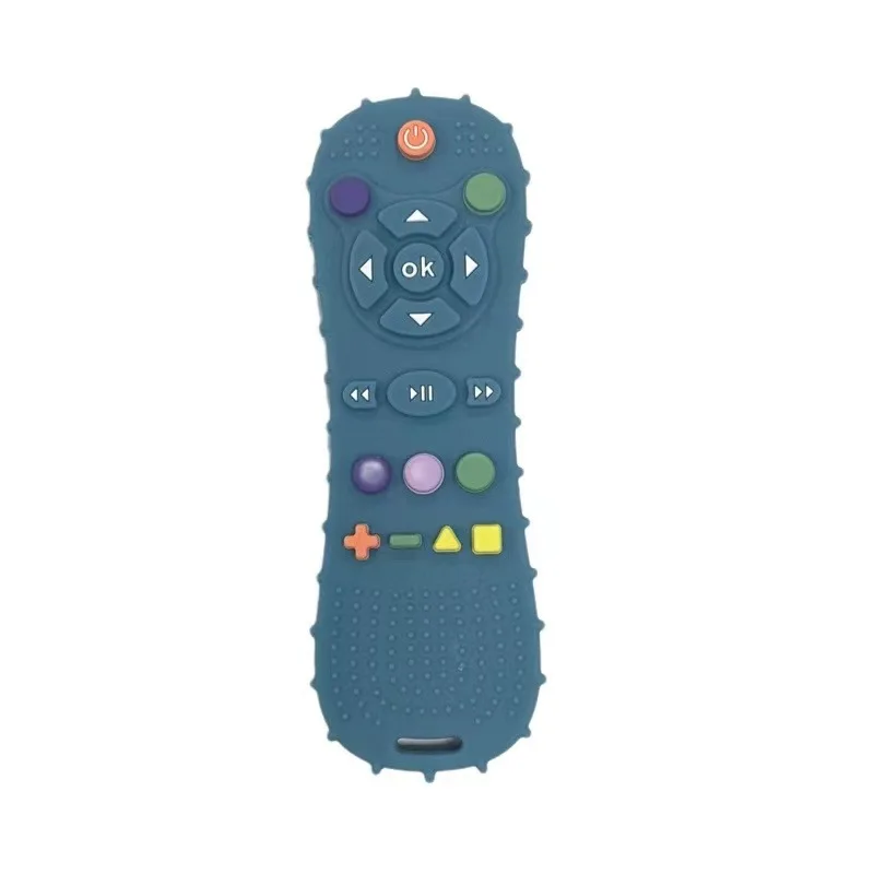 New Design Silicone Pretend TV Remote Control Toy Teether Toddler Baby Infant Silicone Teething Toy