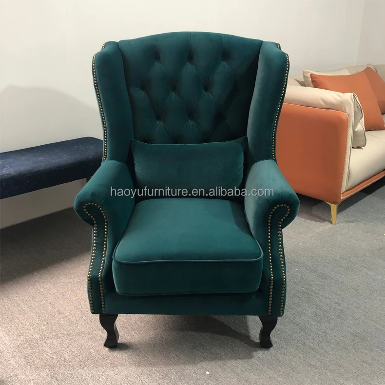 Recliner Soft Cushion Lounge Adult Leisure Reading Study  green Living Room Furniture Sofa Chair