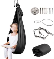 Customized Lightweight Sensory Swing Relief Autism Therapy Yoga Aerial Hammock Swing For Kids Indoor Integration Sensory Swing