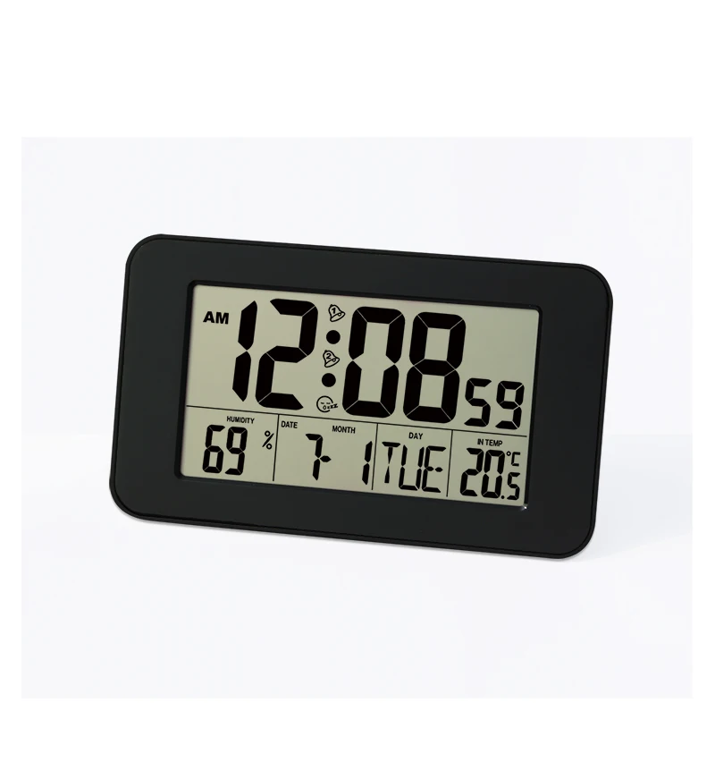 
H151H Multifunctional LCD Digital Alarm Clock in desktop and wall hanging table alarm large display 