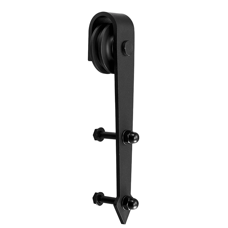 Heavy Duty Modern Steel Barn Door Hardware Industrial Style Sliding Wheel Roller for Home Hotel or Garage Doors